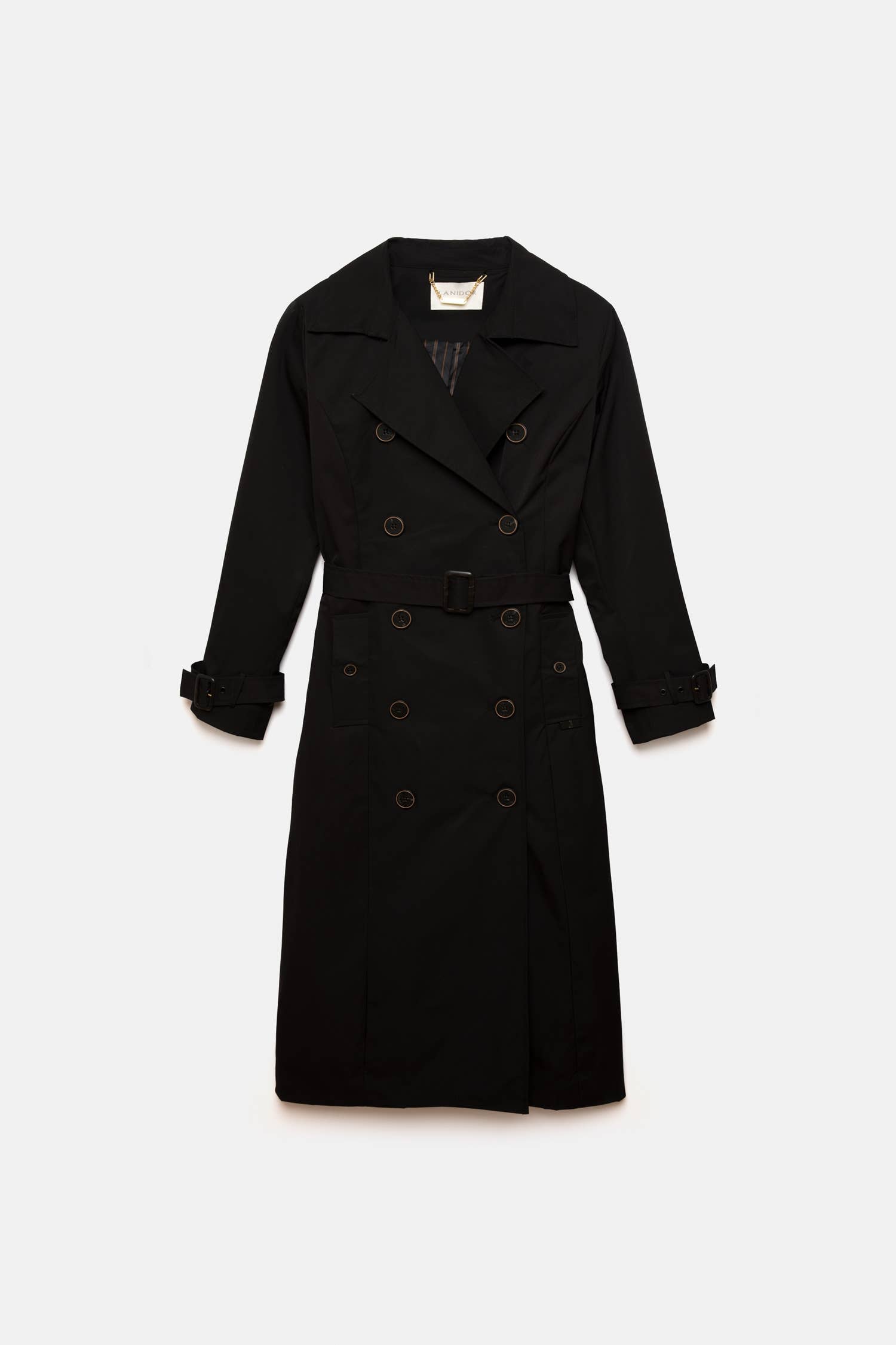 Trench classico doppiopetto con cintura
