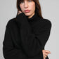 Maglione dolcevita nero morbido