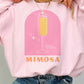 Felpa oversize grafica Mimosa