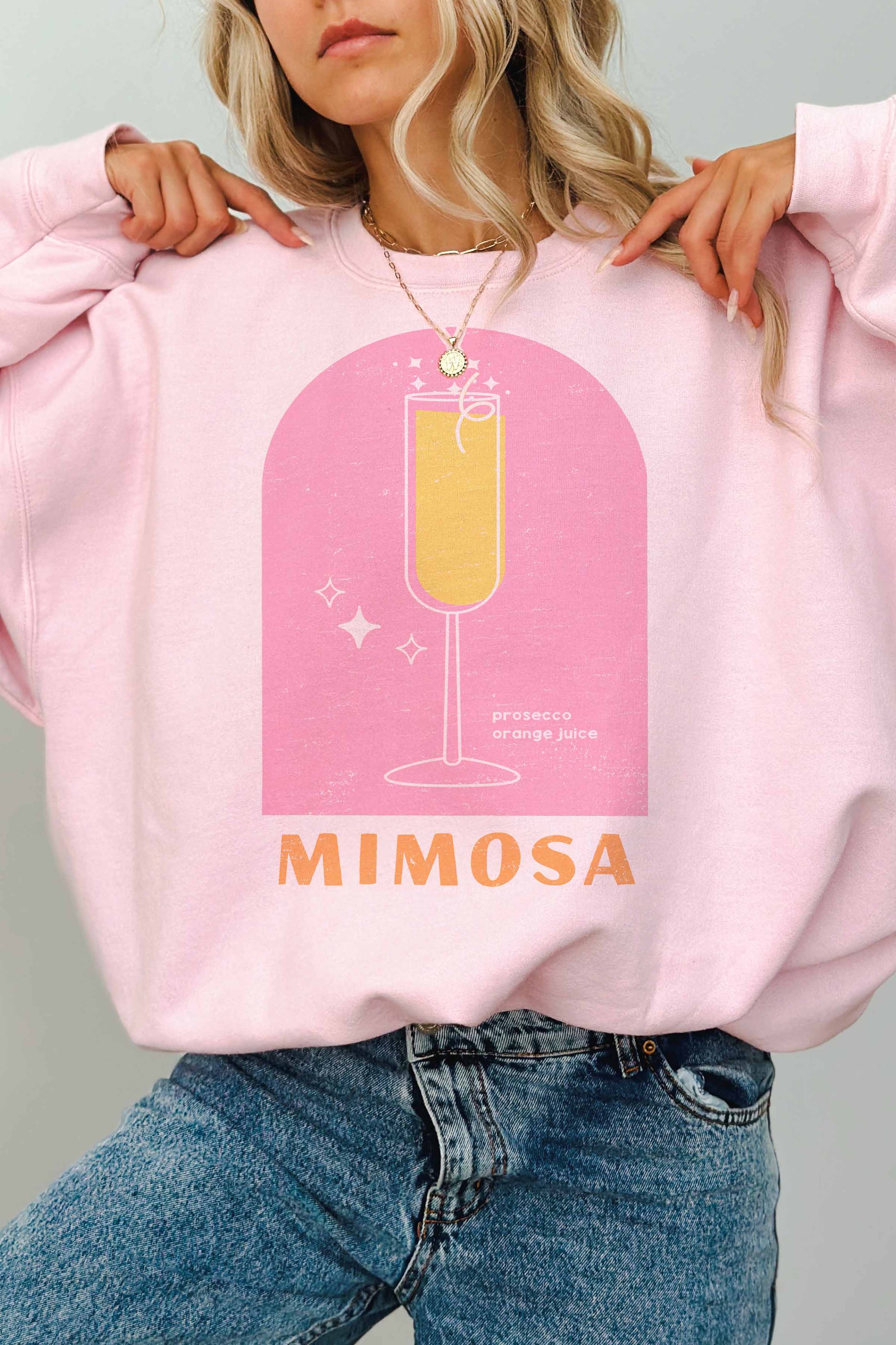 Felpa oversize grafica Mimosa