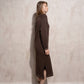 Abito lungo in maglia con lurex
