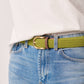 Cintura intrecciata elastica donna color oliva