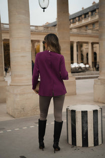 Jersey donna relaxed fit con spacchi laterali