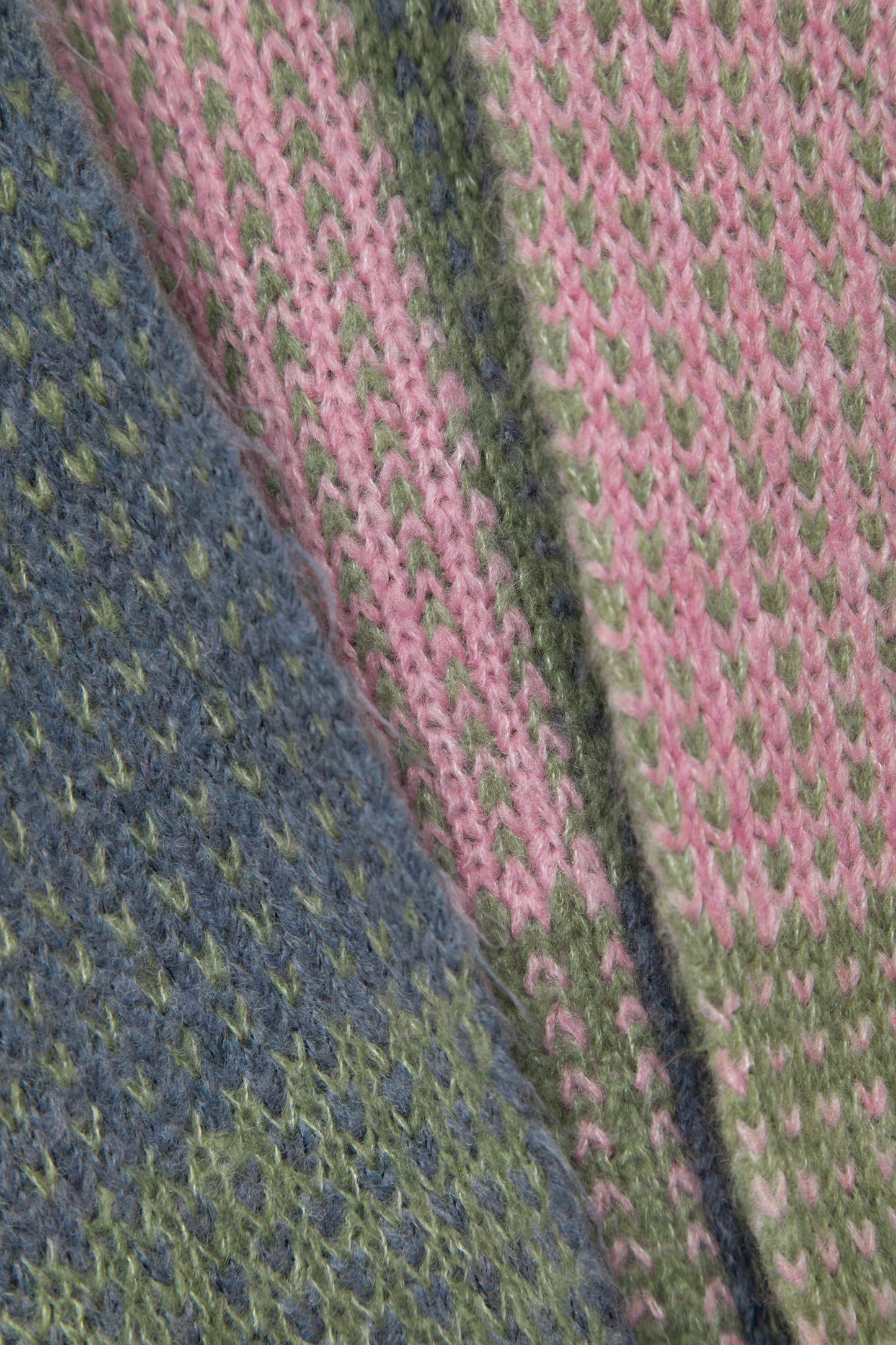 Mantella in maglia color block