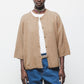 Cardigan in maglia rasata con maniche a tre quarti