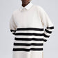 Tunica in maglia a righe bianco e nero