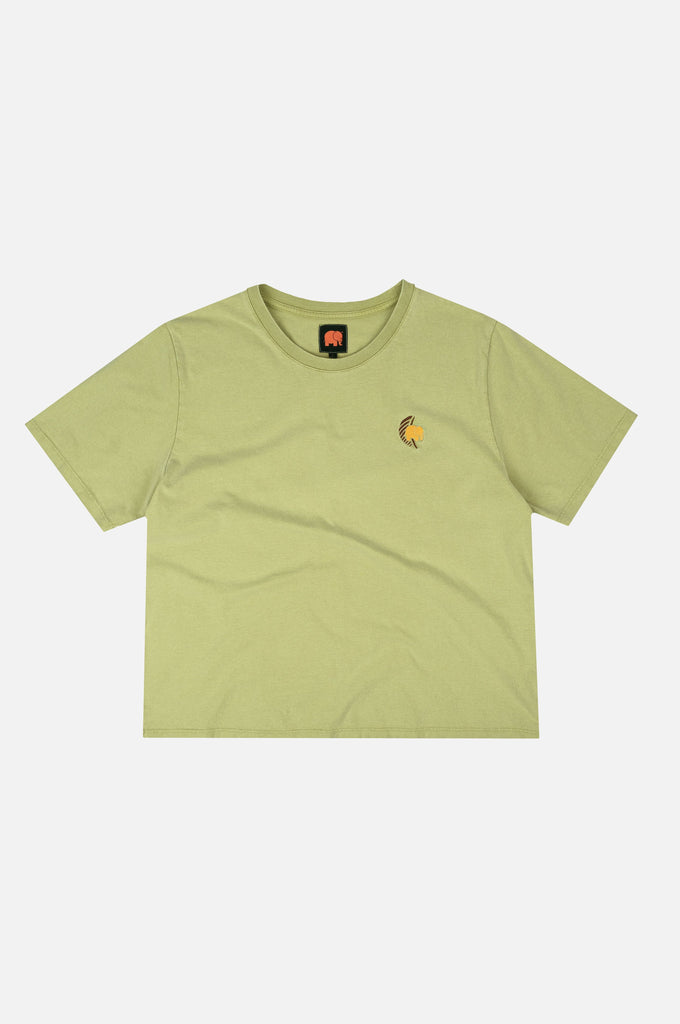T-shirt pigmentata donna Datil verde palma
