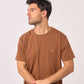 T-shirt Roadtrip in cotone biologico marrone