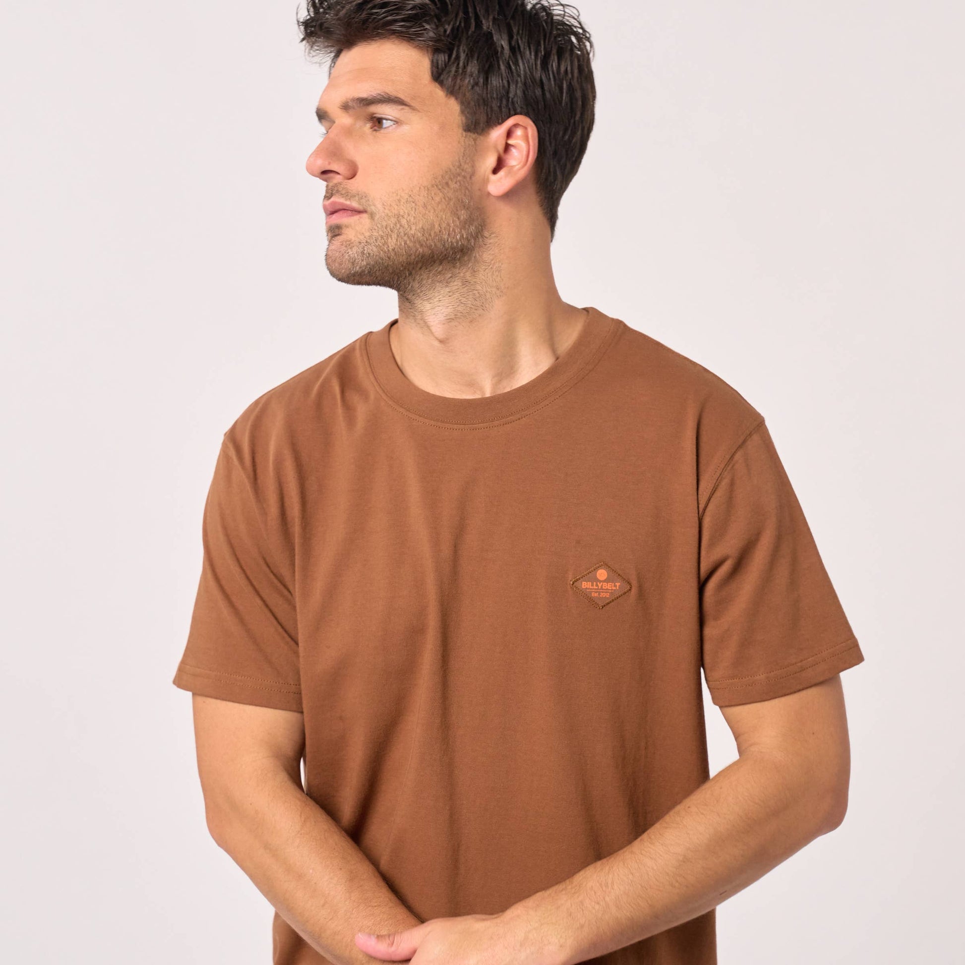 T-shirt Roadtrip in cotone biologico marrone
