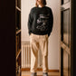 Maglione in cotone biologico con stampa coccodrillo