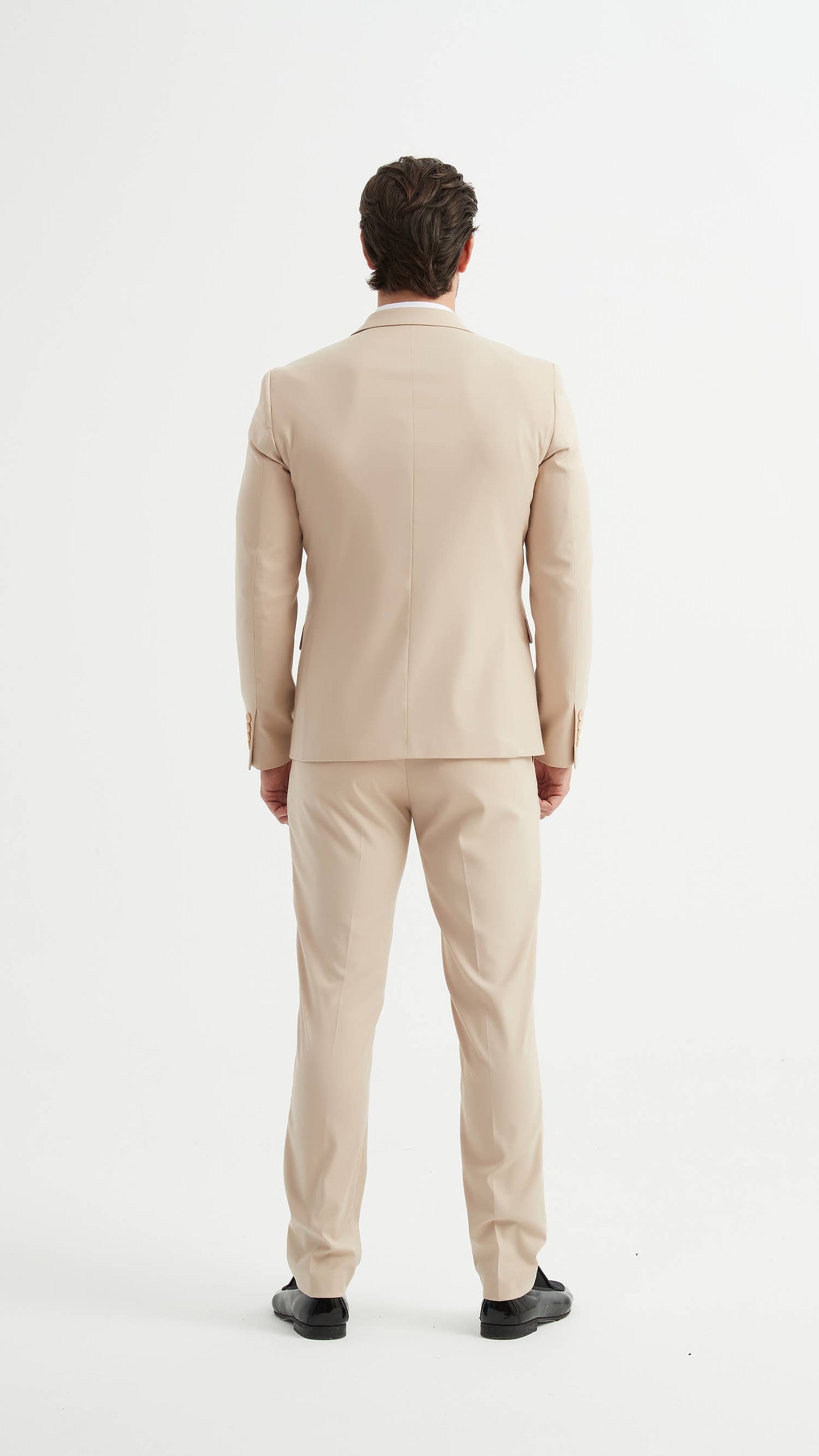 Abito uomo tre pezzi beige