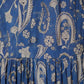 Vestito midi stampato con scollo a V e maniche a campana