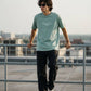 T-shirt Bendita Locura con ricamo bianco verde