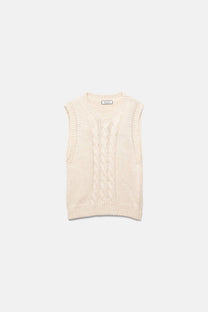 Gilet in maglia strutturata