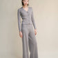 Cardigan scollo a V in lana merino extrafine