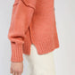 Cardigan in maglia rosa oversize con bottoni