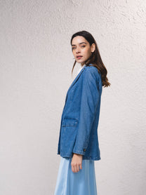 Blazer in denim da donna