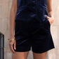 Short estivi in cotone con vita elasticizzata e coulisse