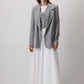 Set gilet e blazer gessato coordinato