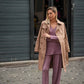 Pantaloni a coste in maglia con vita elastica