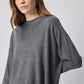 Set maglia e pantaloni in maglia grigio
