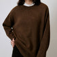 Maglione oversize a tinta unita