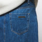 Gonna midi in denim a cinque tasche