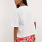 T-shirt oversize con stampa Bisous