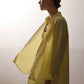Camicia oversize in popeline giallo limone in misto cotone