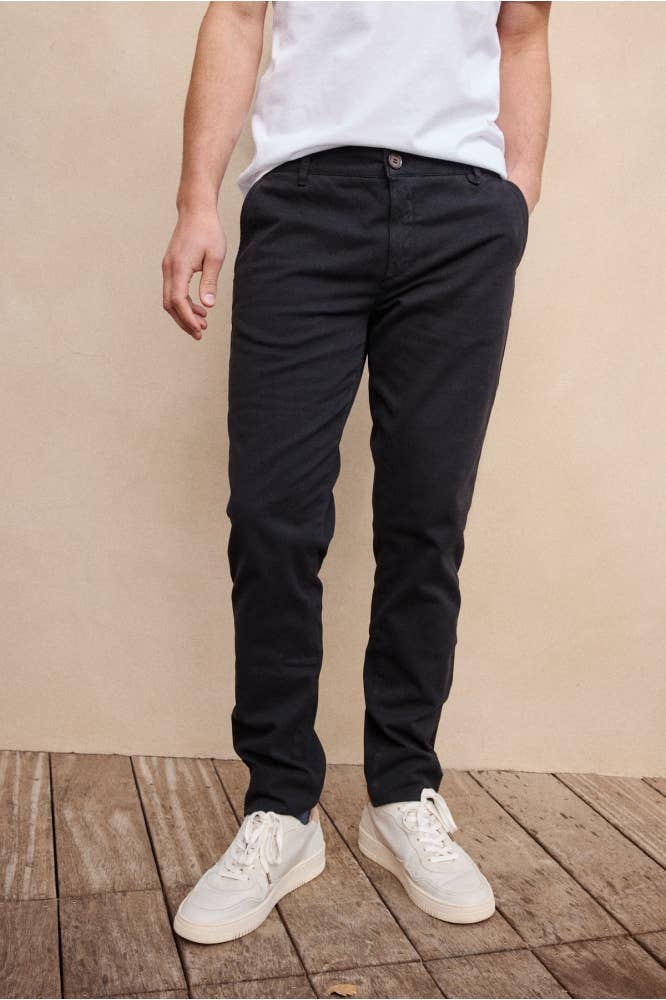 Pantaloni chino slim fit navy Joe
