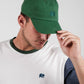Cappellino dad cap con logo ricamato verde muschio