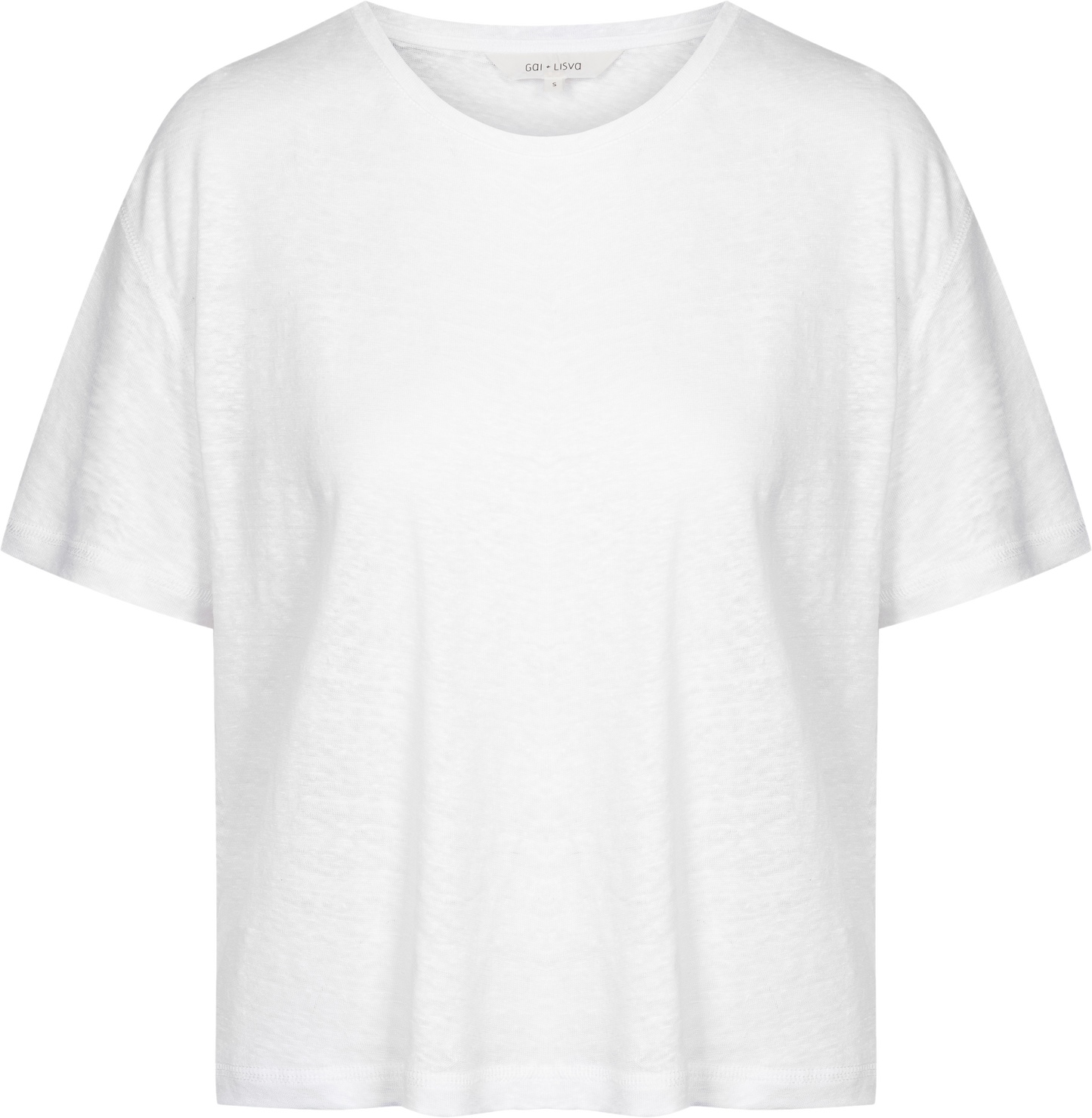 T-shirt Ivalo in lino bianca