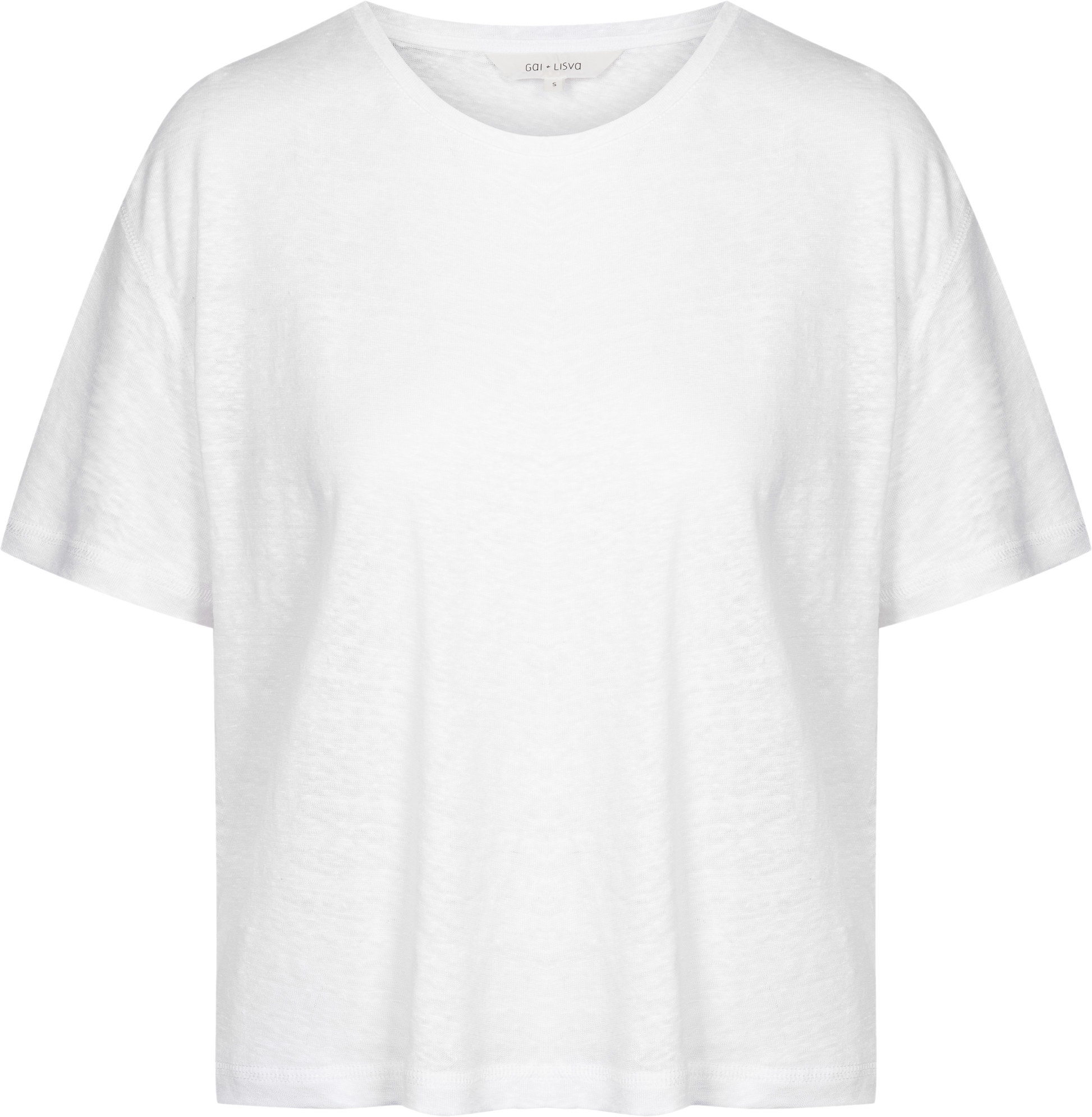 T-shirt Ivalo in lino bianca