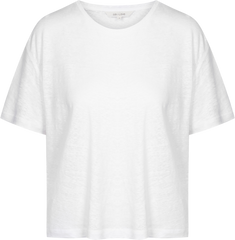 T-shirt Ivalo in lino bianca