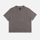 T-shirt essenziale donna in cotone biologico color peltro
