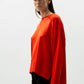 Pullover oversize girocollo in lana merino extra fine