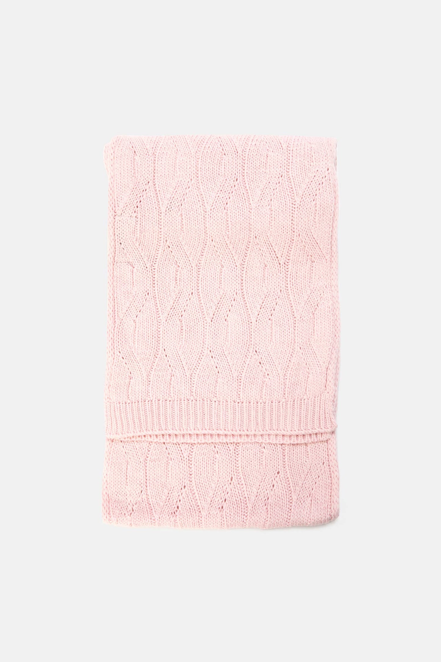 Sciarpa a maglia strutturata rosa