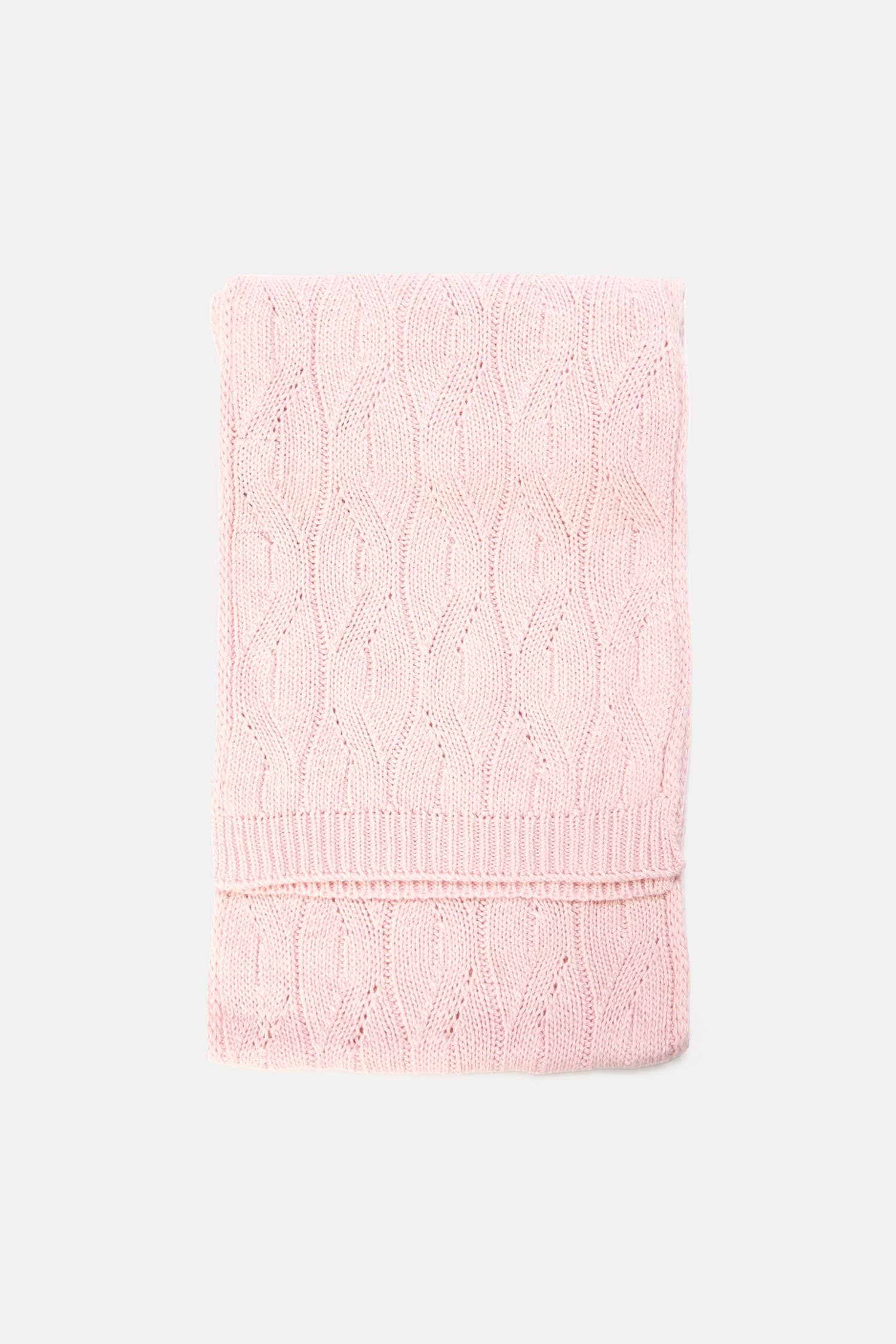 Sciarpa a maglia strutturata rosa