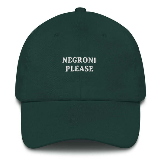 Cappellino Dad Hat ricamato “Negroni Please”