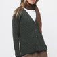 Cardigan in maglia strutturata con scollo a V