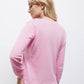 Maglione in maglia rasata con scollo a V