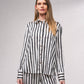 Camicia in raso a righe