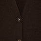 Cardigan in maglia rasata con maniche a palloncino