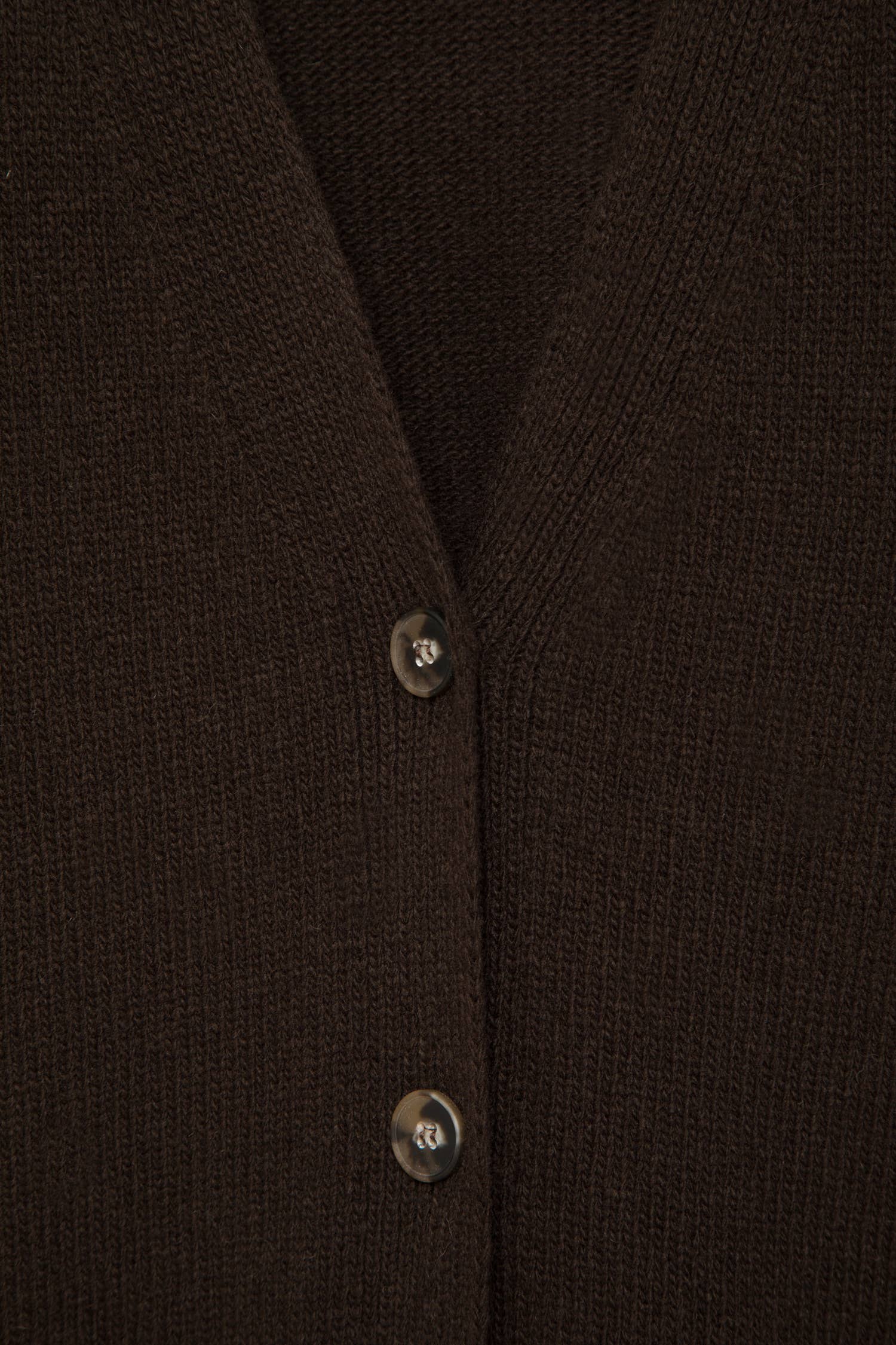 Cardigan in maglia rasata con maniche a palloncino