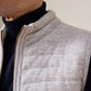 Gilet reversibile imbottito grigio latte