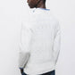 Maglione a maglia strutturata con scollo a V