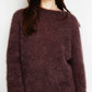 Maglione dolcevita aderente color salvia