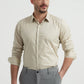 Camicia in cotone compatto avorio