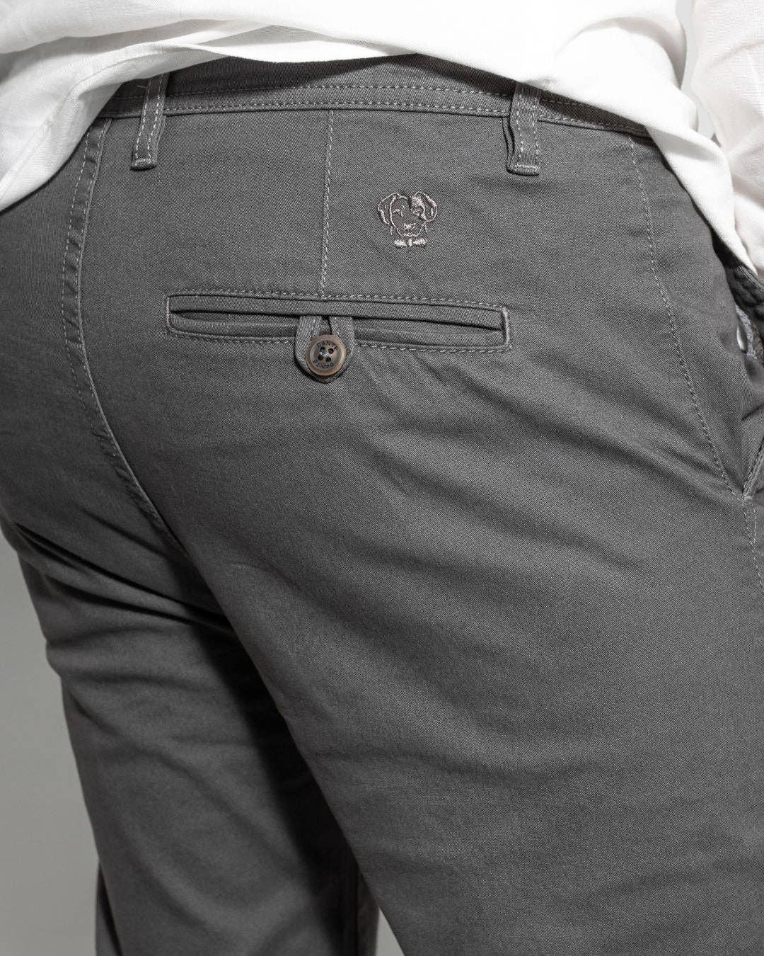 Pantaloni elasticizzati grigi da uomo