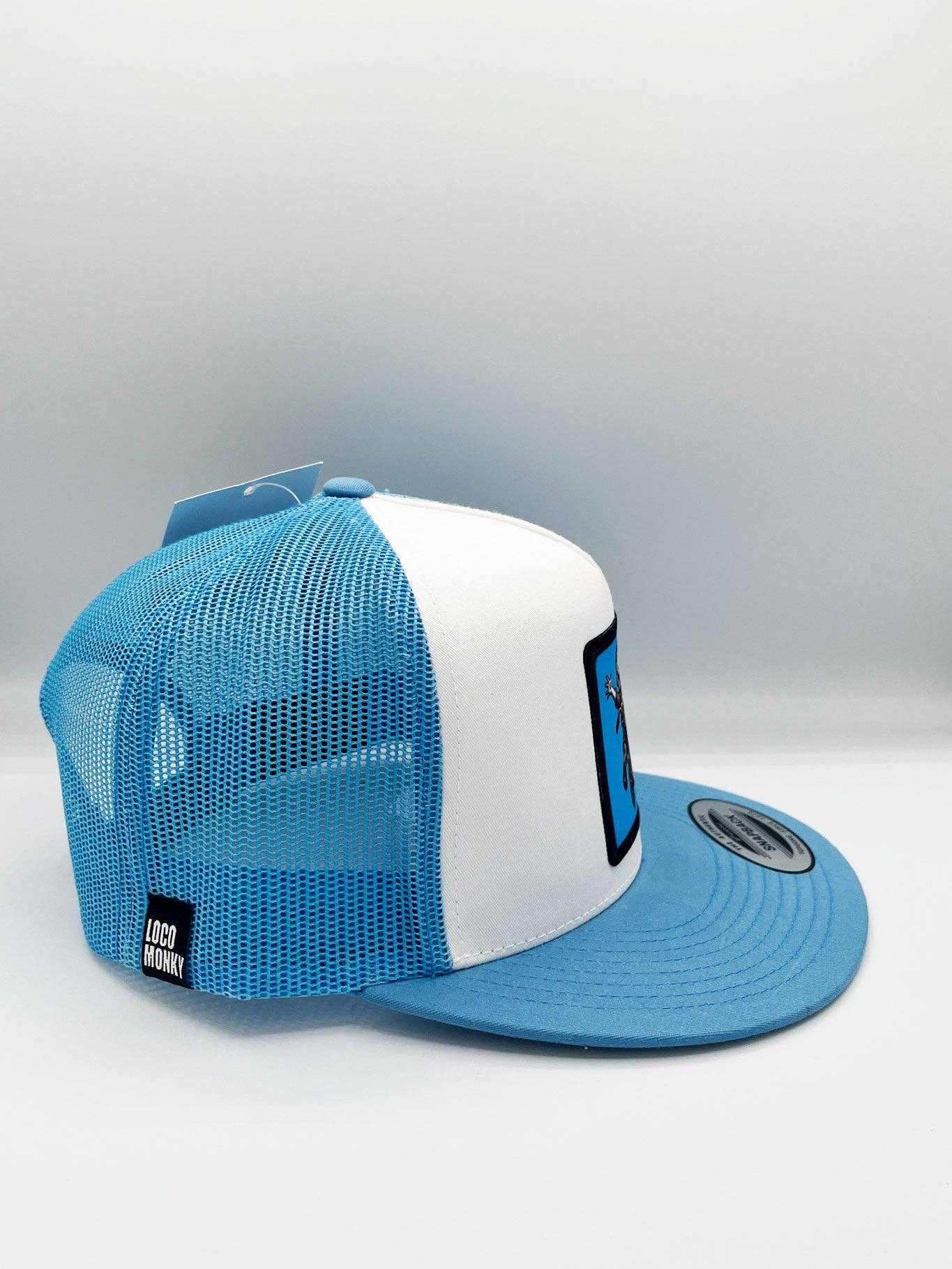 Cappellino trucker Loco Monky “No Rules” con visiera piatta
